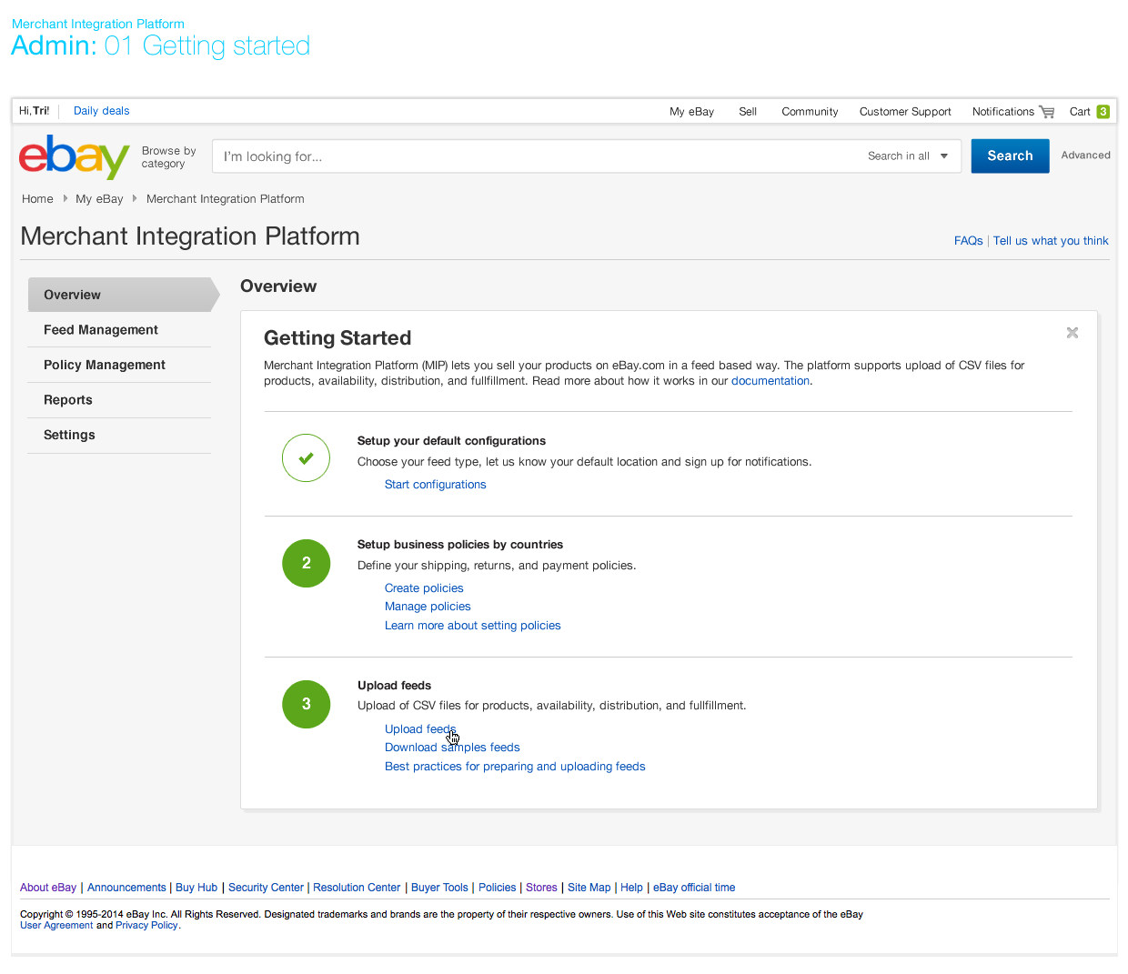 eBay Merchant Integration Platform design