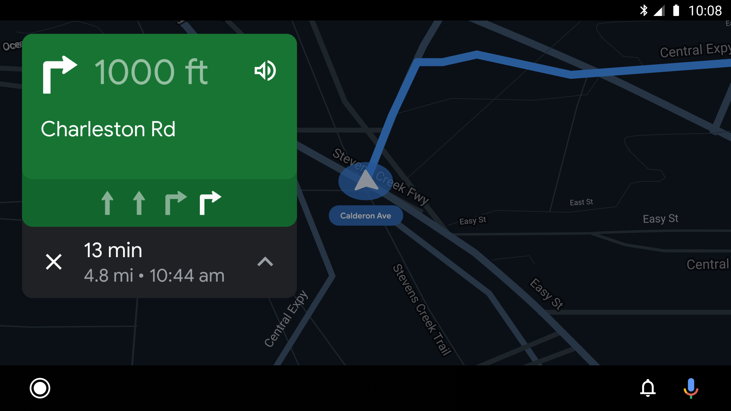 Incoming message on Android Auto