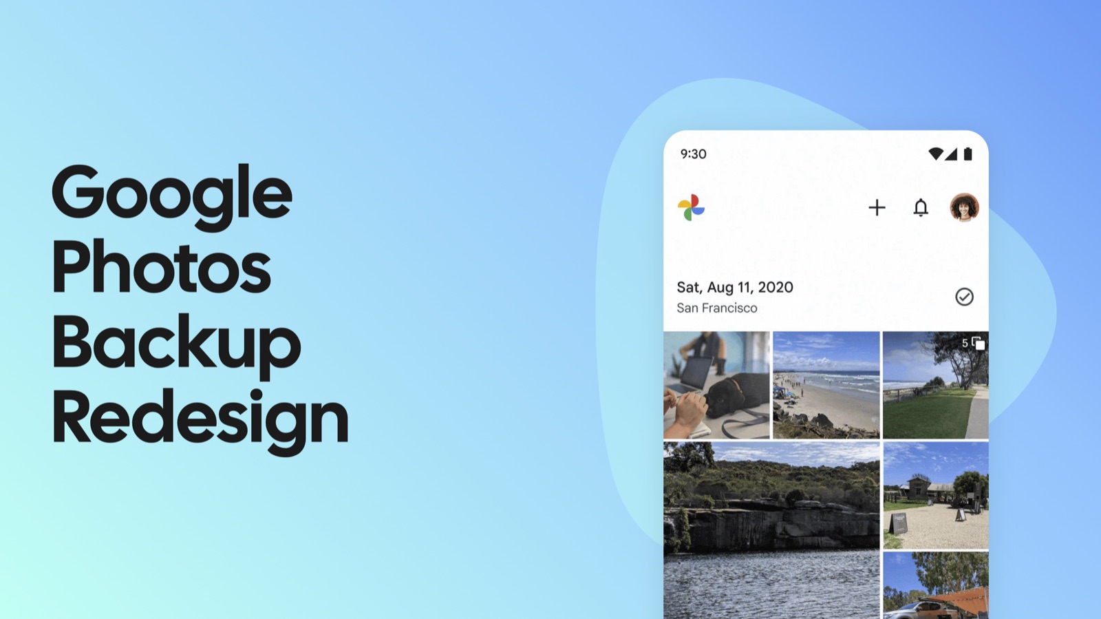 Google Photos Backup Redesign — the real, shipped product surface the Status Pill system now lives in